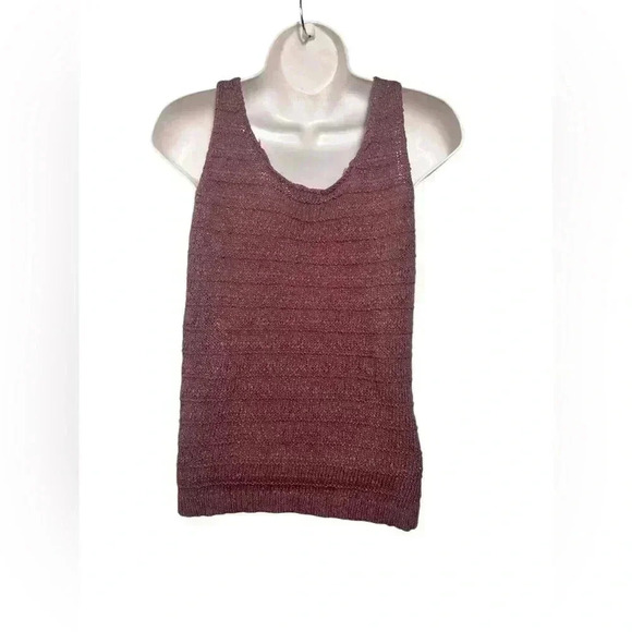 A.N.A Tops | A.N.A. Thick Knitted Crochet Tank Top Medium - Picture 2 of 6